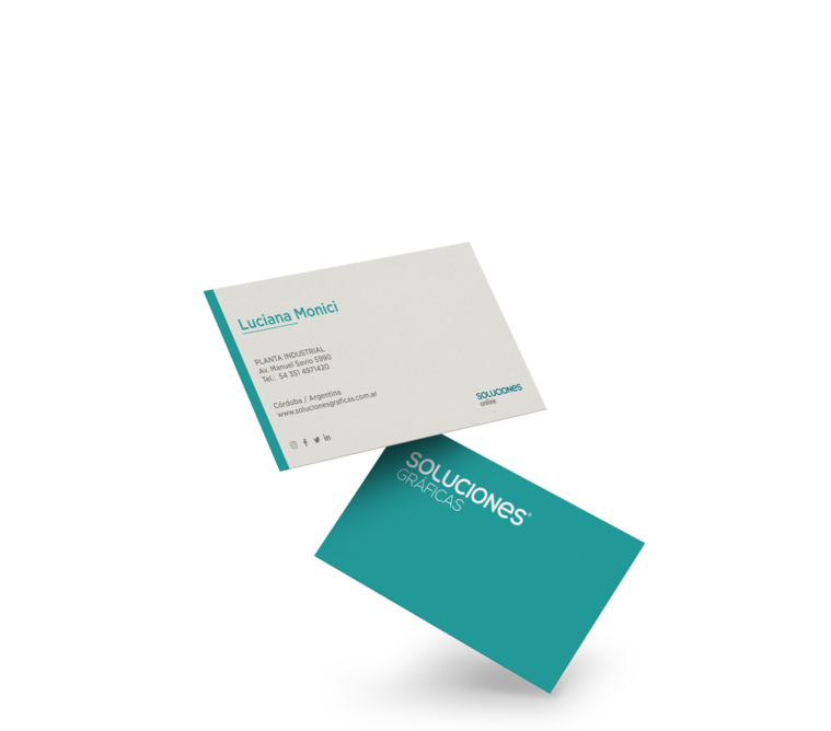 Tarjetas Personales medida variable