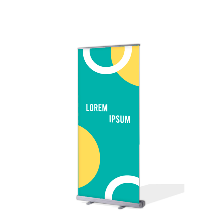 Banner con portabanner RollUp
